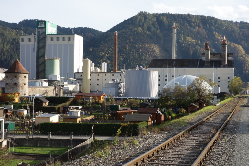 Baustelle der Gösser Biogasanlage, Stand 2015-10-25